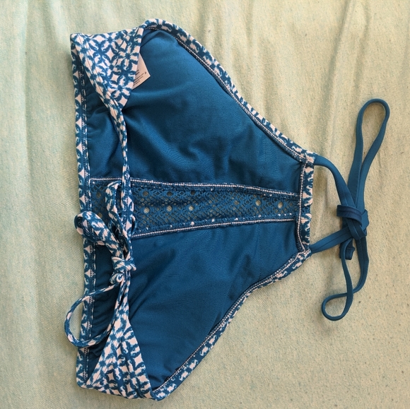 3/$50 Blue and White Halter Top Bathing Suit - Picture 5 of 16